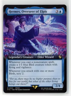 MtG FIC Hermes, Overseer of Elpis #141 Extended Art Non-Foil - Image 1