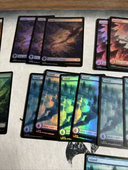 MTG Tarkir Dragonstorm Foil Lot Island Forest Swamp Mountain x 26 Full Art Land - Image 3