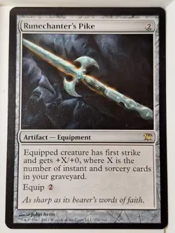 Runechanter's Pike - Innistrad - Magic the Gathering MTG Nice! - Image 1