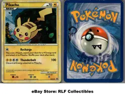 2010 Pokemon, HGSS Promos, #HGSS03 Pikachu, Holo Black Star Promo - Image 1