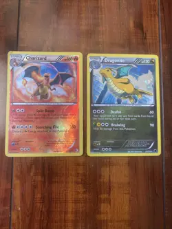 Pokemon 2012 Charizard Reverse Rare Holo 20/149 & 2013 Dragonite Holo 83/116 🔥 - Image 1