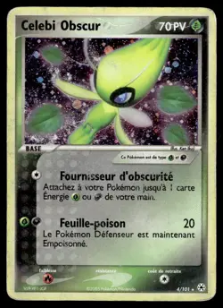 Celebi Obscur 4/101 - Bloc Ex - Legendes oubliees - Carte Pokemon FR Holo POOR - Image 1