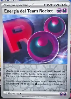 Carta Pokemon Energia Del Team Rocket Reverse Rivali Predestinati Ita 182/182 - Image 1