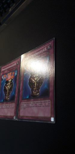 Yu-Gi-Oh! 3x Drachenfanggefass, DB1-DE111, Common, 2. Auflage, Deutsch, EX/GD/GD - Image 4