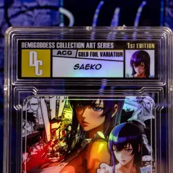Saeko Busujima Waifu Card Encased Label Gold Foil Demigoddess Collection SLAB - Image 3