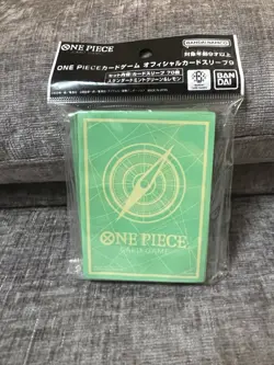 One Piece TCG Card Sleeves Set 9 70ct Mint & Lemon Green Yellow Logo New Sealed - Image 1