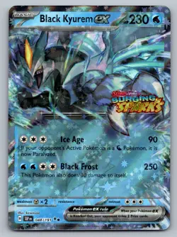 Pokemon TCG Miscellaneous Cards & Products Black Kyurem ex (Surging Sparks Stamp - Image 1