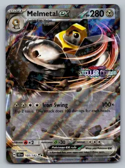 Pokemon TCG Miscellaneous Cards & Products Melmetal ex (Stellar Crown Stamped) 1 - Image 1