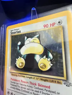 Pokemon TCG: Snorlax Jungle 11/64 Unlimited Holo Rare LP - 1999 (+ Bonus Card) - Image 5