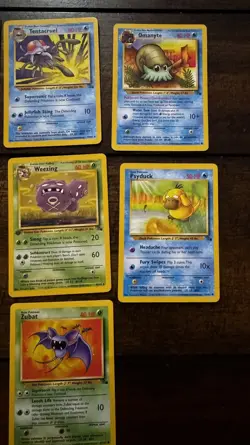 Vintage Pokemon Lot (19 Cards) WOTC Fossil Set 1st Edition/Common/Uncommon 1998 - Image 3