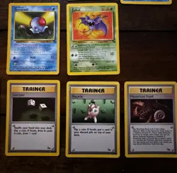 Vintage Pokemon Lot (19 Cards) WOTC Fossil Set 1st Edition/Common/Uncommon 1998 - Image 4