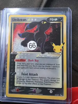 Pokemon TCG Umbreon Celebrations 25th Anniversary Card 17/17 - Image 1