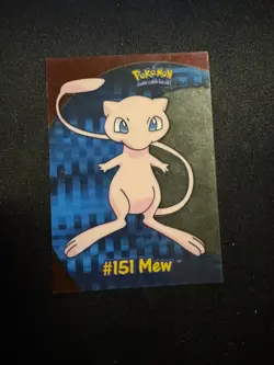 POKEMON - 2000 Topps TV #PC7 Mew Clear Card Animation Series 3 - Image 1
