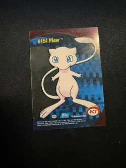 POKEMON - 2000 Topps TV #PC7 Mew Clear Card Animation Series 3 - Image 2