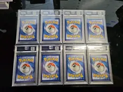 8 PSA Graded Pokemon Card Slab Lot, Charizard Dragonite Flareon - Image 2