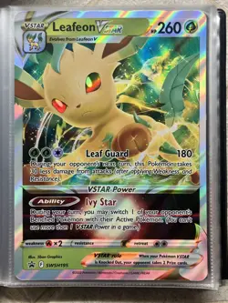 Pokemon TCG JUMBO Lot - 16 Cards + Binder - Leafeon VStar, Zacian V-Union - Image 1