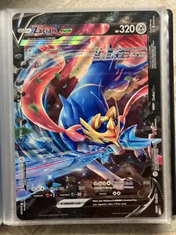 Pokemon TCG JUMBO Lot - 16 Cards + Binder - Leafeon VStar, Zacian V-Union - Image 3