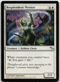 MTG Resplendent Mentor U Shadowmoor 19 LP - Image 1