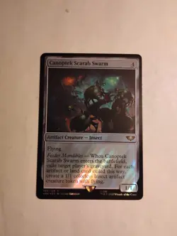 Canoptek Scarab Swarm MTG W40K Surge Foil - Image 1