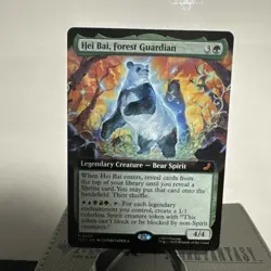 Hei Bai, Forest Guardian - Extended Art (Regular) - MTG Avatar TLE - Near Mint - Image 1