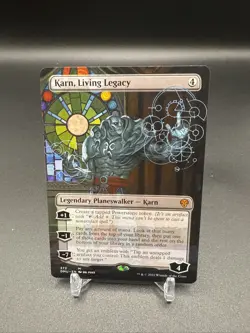 Karn, Living Legacy 1 Dominaria United MTG Borderless - Image 1