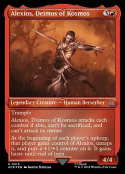 Alexios, Deimos of Kosmos Etched FOIL #214 | ACR Assassin's Creed | MTG - Image 1