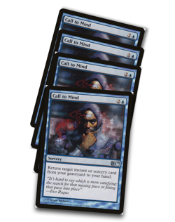 4x Call to Mind Core Set 2011 (M11) Regular x4 - Playset - Near Mint - Image 1