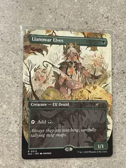 MTG Llanowar Elves Non Foil Secret Lair Encyclopedia Of Magic NM - Image 1