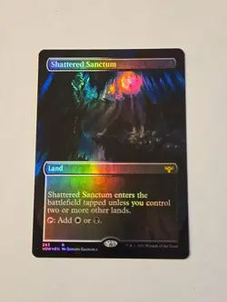 MTG Shattered Sanctum #283 Borderless Foil Crimson Vow Light Play - Image 1