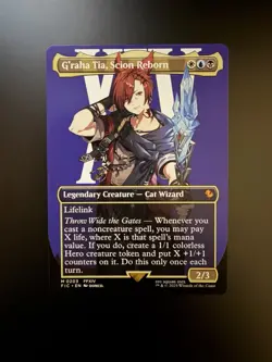 MTG Final Fantasy English G'raha Tia, Scion Reborn Borderless 0203 Non-Foil - Image 1