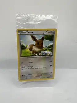Build a Bear Pokemon Card Workshop Eevee Promo Trading 63/98 SEALED NEAR MINT - Image 1