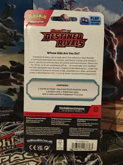 Pokemon TCG Destined Rivals Checklane Blister-Eevee Promo-Factory Sealed New - Image 4