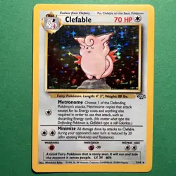 Pokemon TCG Clefable Jungle 1/64 Holo Unlimited Holo Rare NM - Image 1