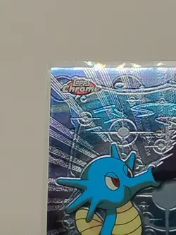 2000 Pokemon Topps Chrome TV Animation Edition Series 2 Horsea #116 - Image 3