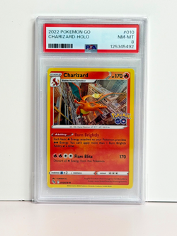 2022 POKEMON GO #010 CHARIZARD-HOLO PSA 8 - Image 1