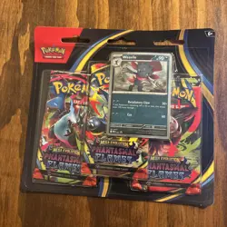 Pokemon TCG Mega Evolution - Phantasmal Flames Booster Blister - 3 Packs - Promo - Image 1
