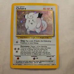 Pokemon 2000 Base Set Clefairy 5/102 Unlimited English - Image 1