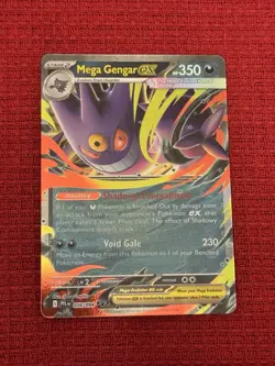Mega Gengar EX 056/094 Phantasmal Flames Pokemon Ultra Rare Full Art Mint - Image 1