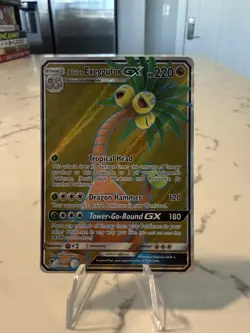 Pokemon TCG - SM Crimson Invasion Alolan Exeggutor GX (Full Art) 107/111 - NM - Image 1