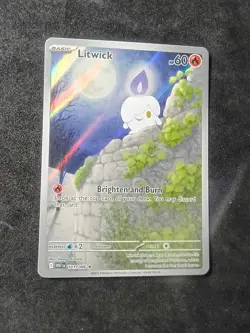 Pokemon TCG Litwick 101/086 White Flare Holo Illustration Secret Rare NM/M - Image 3