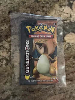 Pokemon TCG Factory Sealed Generations Booster Pack Charizard Art - Image 1