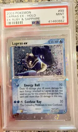 Pokemon Lapras EX Ruby & Sapphire PSA 1, #99/109 - Image 1