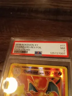 2016 Pokemon Graded Slab XY Evolutions #11/108 Charizard Holo PSA 7 NM - Image 2