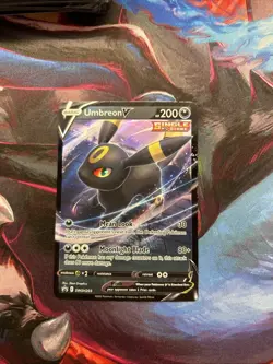 2022 Pokemon SWSH 203 Umbreon V Black Star Promo Holo Mint - Image 1