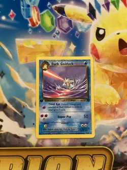 Dark Golduck Team Rocket Uncommon NM Pokemon 37/82 1st Edition - Image 1
