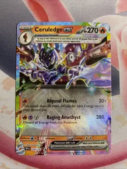 Pokemon TCG Ceruledge EX 036/191 Surging Sparks Double Rare NM - Image 1