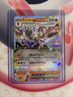Pokemon TCG Ceruledge EX 036/191 Surging Sparks Double Rare NM - Image 3