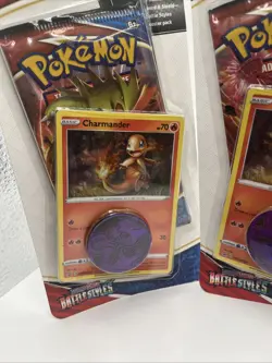 Pokemon Battle Styles Charmander Blister Pack Promo X3 sealed booster packs - Image 2