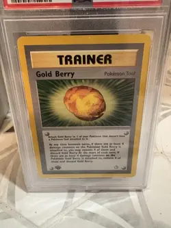 2000 Pokemon Neo Genesis 1st Edition #93 Gold Berry PSA 10 Gem Mint - Image 2