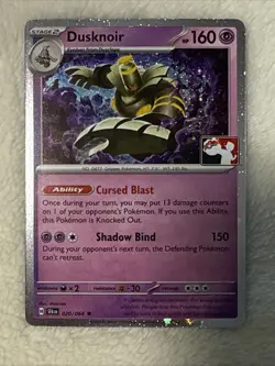 Dusknoir 020/064 - Holo Pokemon Prize Pack Series 7 Stamped - NM - Image 1